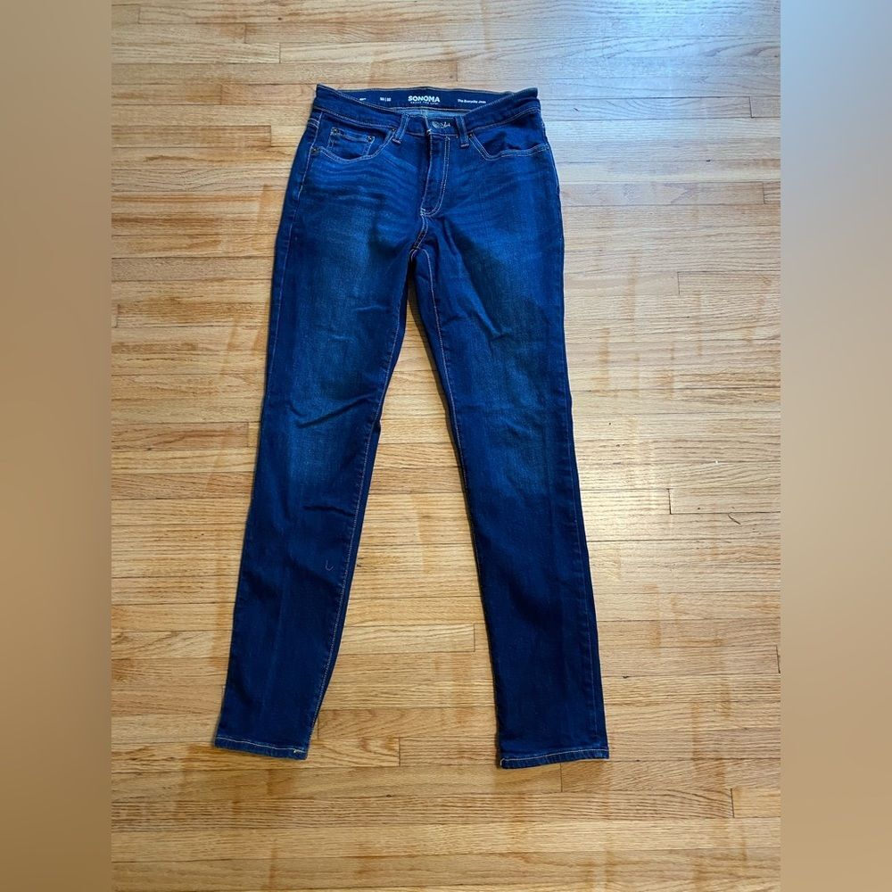 Sonoma Men 30x32 Slim Fit Every Day Jeans Dark Wash